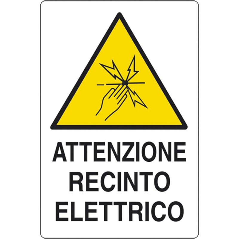 Image of Ist Srl - Cartello 'attenzione recinto elettrico' cm 20 x 30