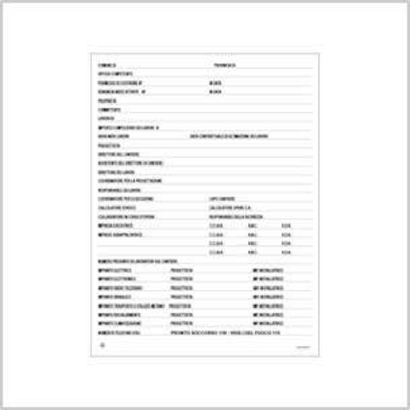 Cartello concessione edile 60x80 cm conf. da 10 pz