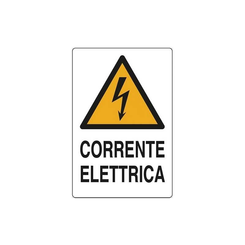 Image of Cartello corrente elettrica