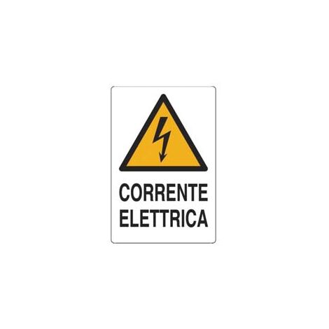 CARTELLO CORRENTE ELETTRICA- - cm.20x30h. - 10 pezzi