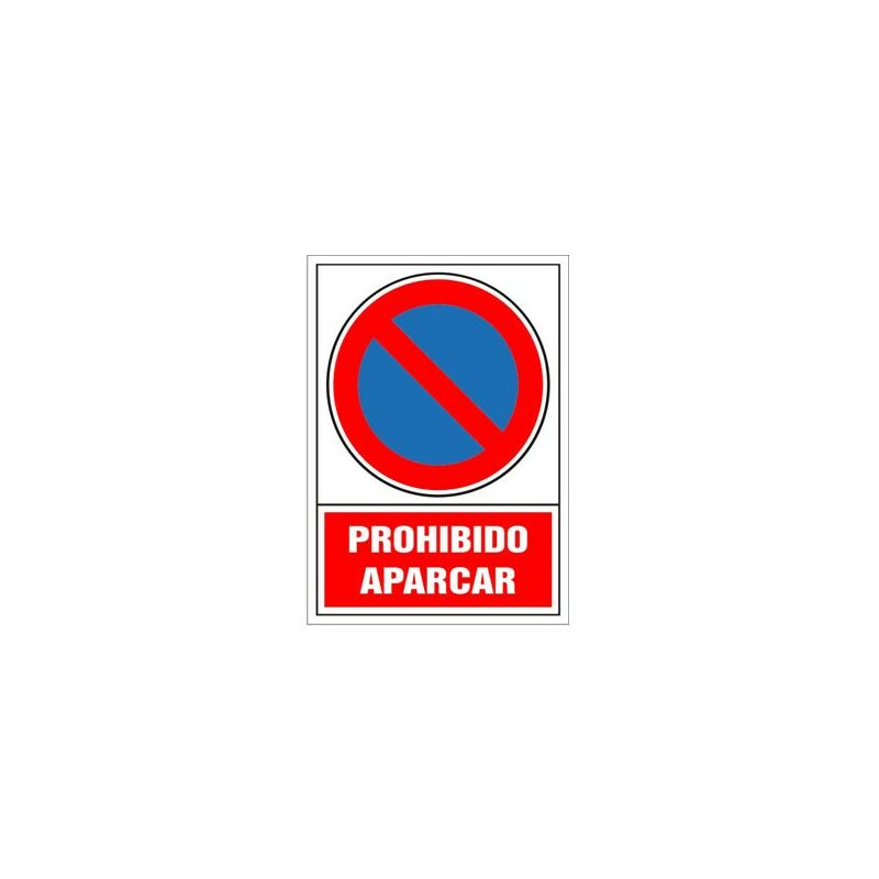 Image of Suministros Jaizkibel - cartello del proibizionismo in spagnolo 490X345 mm-parcheggio vietato - 012049PS
