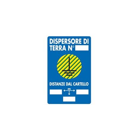 CARTELLO DISPENSORE DI TERRA- - cm.20x30h. - 10 pezzi