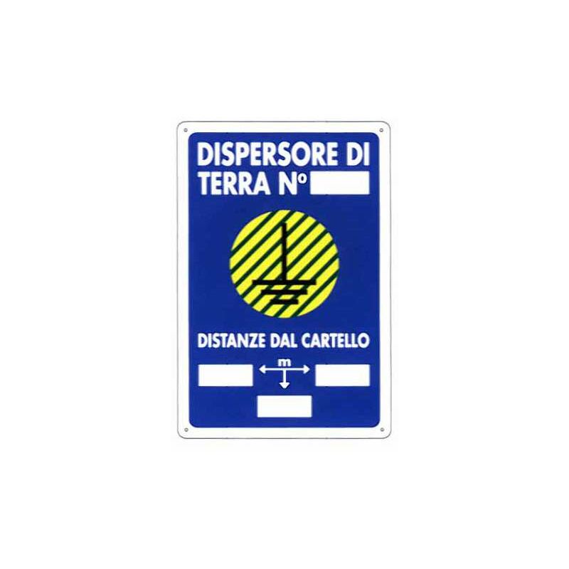 Image of Machieraldo - Cartello Dispersore Di Terra 20X 30 Plastica