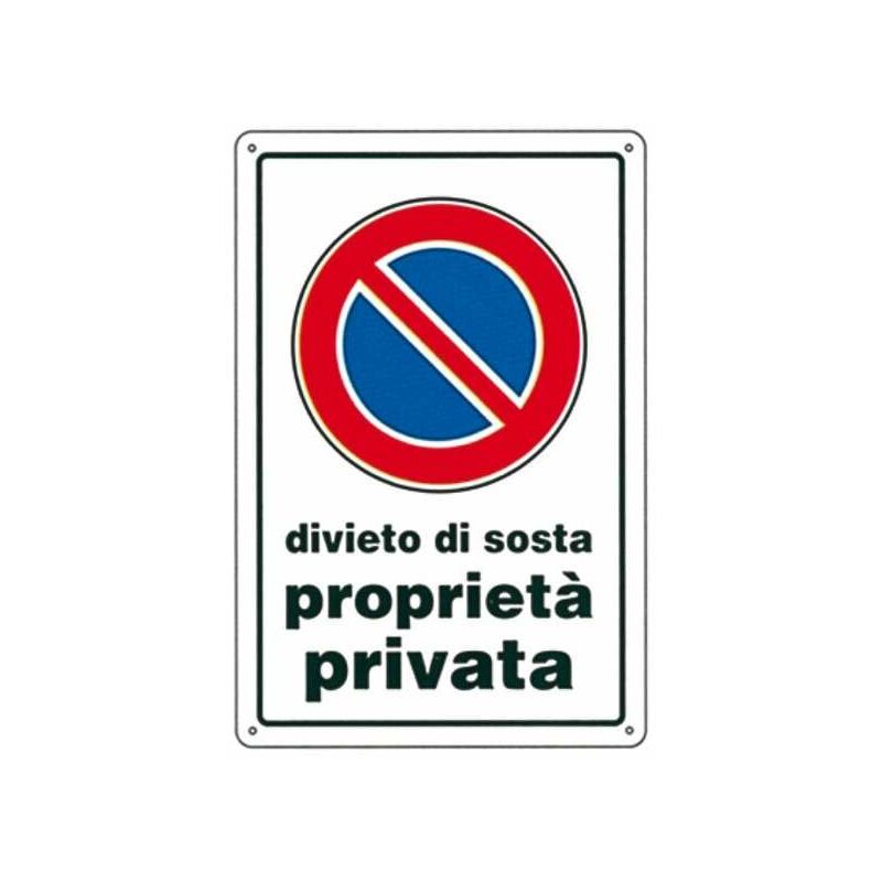 Image of Machieraldo - Cartello Divieto Di Sosta p.p. 20X 30 Plastica