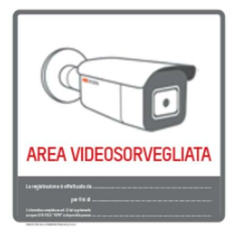 Cartello hikvision privacy area videosorvegliata - 150104813