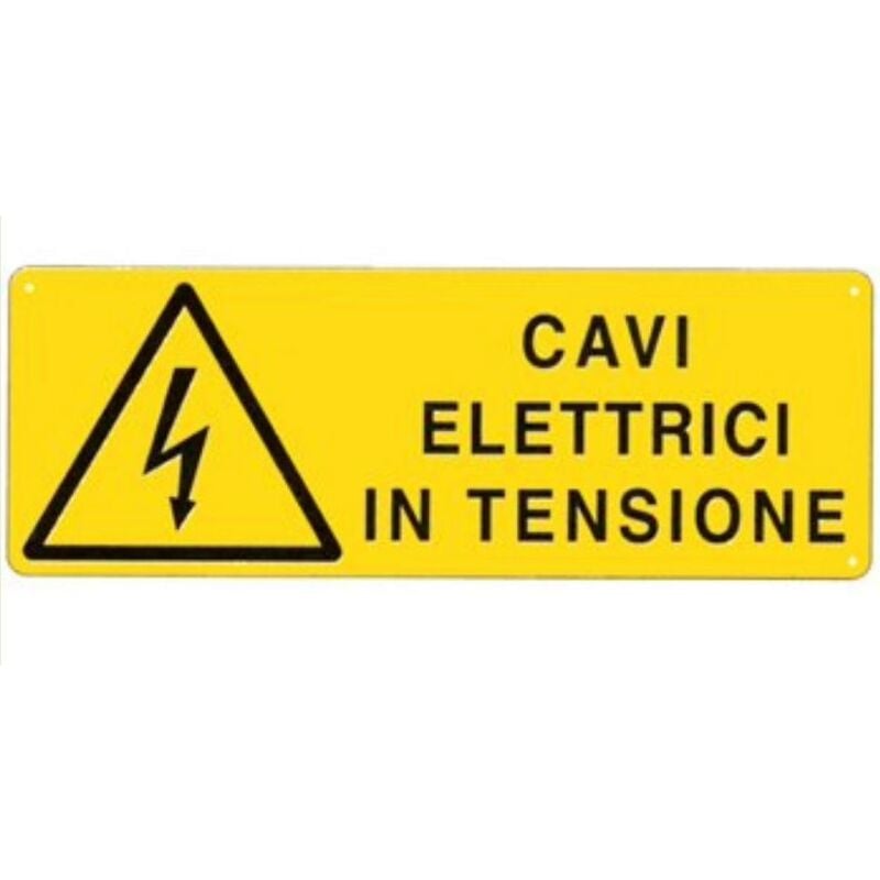 Image of Cartelli Segnalatori - Cartello in alluminio cavi in tensione 17-81-k
