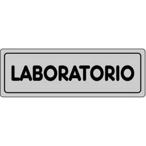 Cartello in Carta Autoadesiva 15x5 cm - LABORATORIO