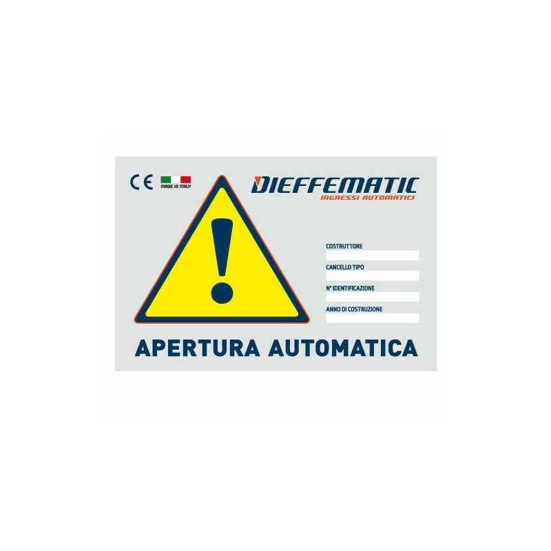 Image of Cartello Monitore Segnalazione Cancello Porta Basculante Automazione Automatico