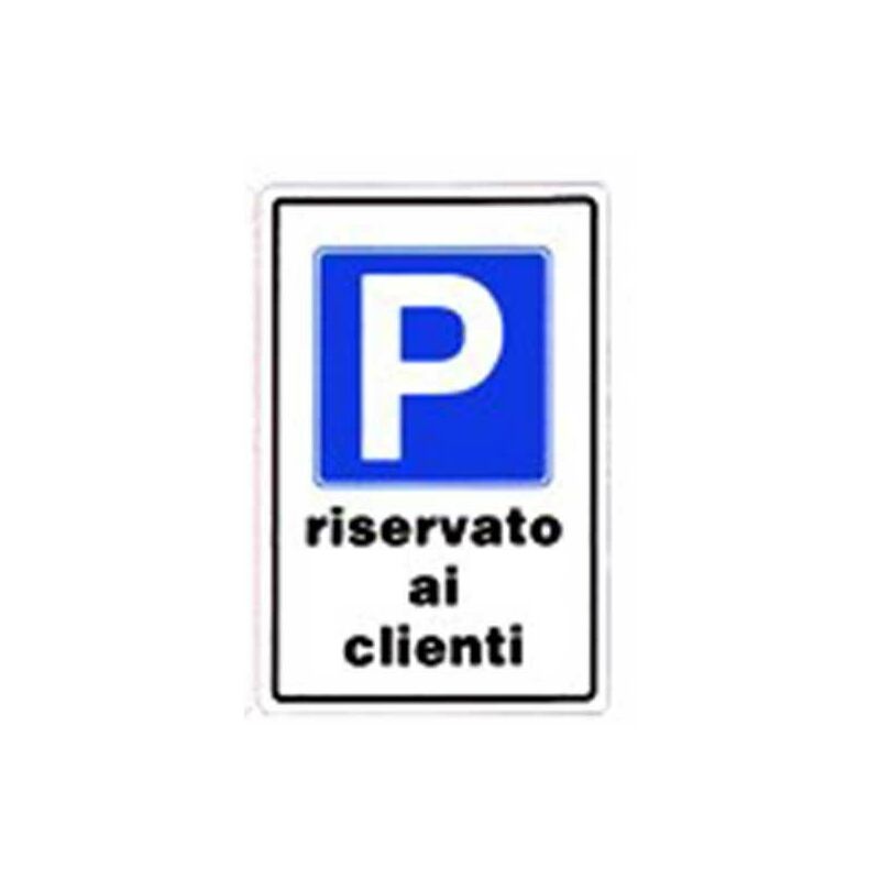 Image of Cartello parcheggio riservato ai clienti