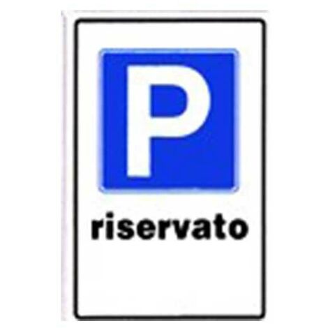 Cartello parcheggio riservato cm 20X30