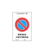 Image of Cartello passo carrabile aut. 40x 60 alluminio