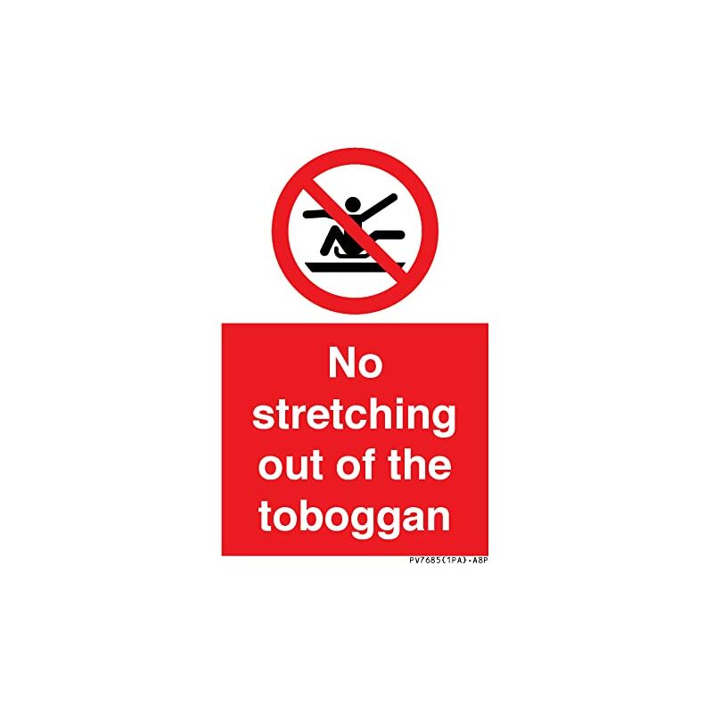 Cartello per slittino, 50 x 75 mm, A8P