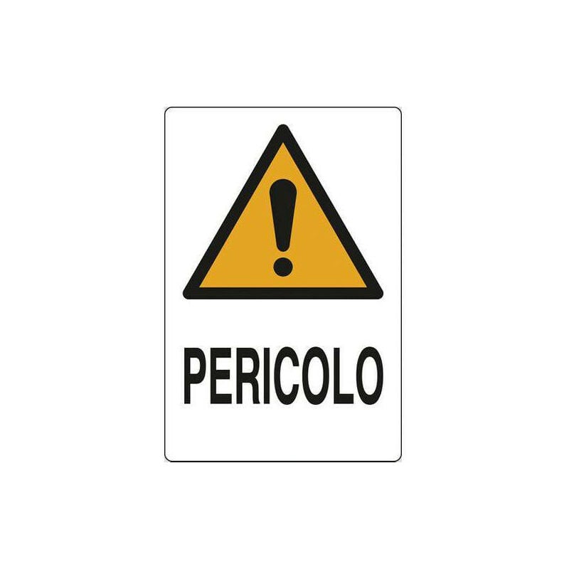 Image of Altre Marche - Cartello pericolo 30X20 cm in alluminio