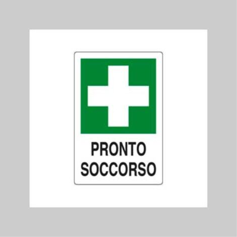 Cartello 'pronto soccorso  20x30 cm (10 pezzi)