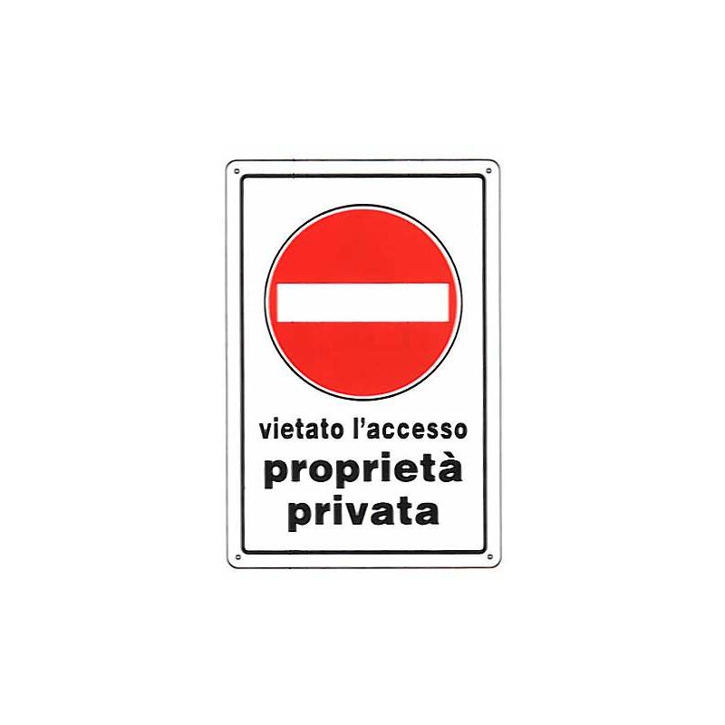 Image of Machieraldo - Cartello Proprieta' Privata 20X 30 Plastica