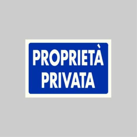 Cartello 'proprieta' privata' 20x30 cm (10 pezzi)