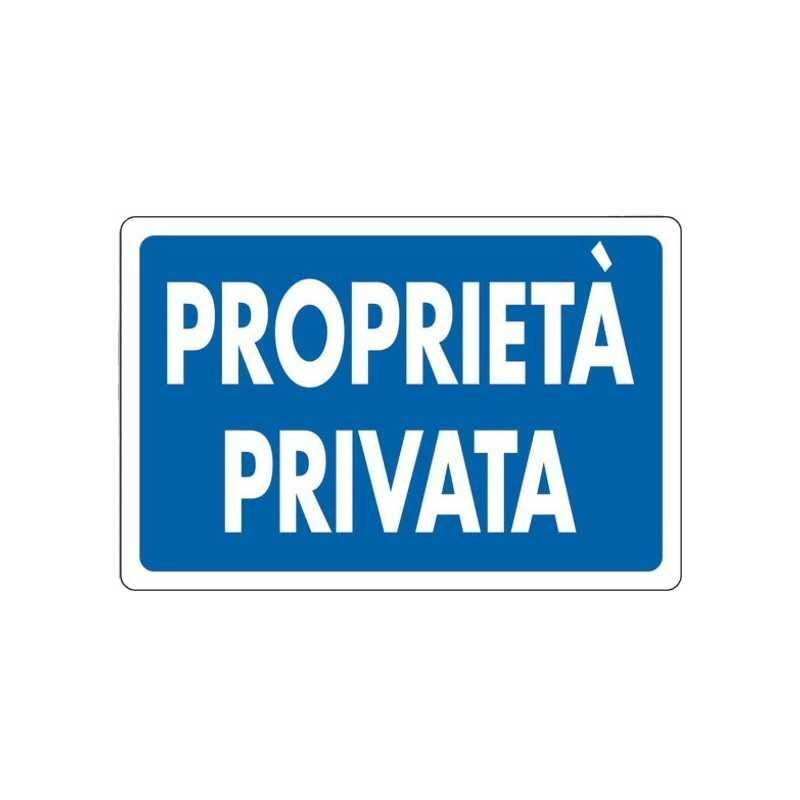 Cartello Proprieta' Privata 30X 20 Alluminio - 20033OSPI