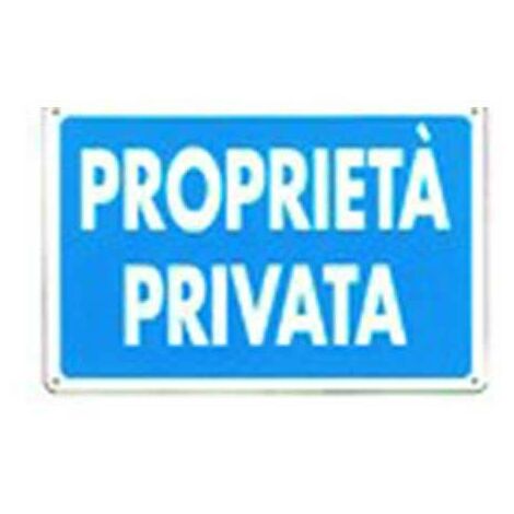 Cartello proprietà privata cm 20X30