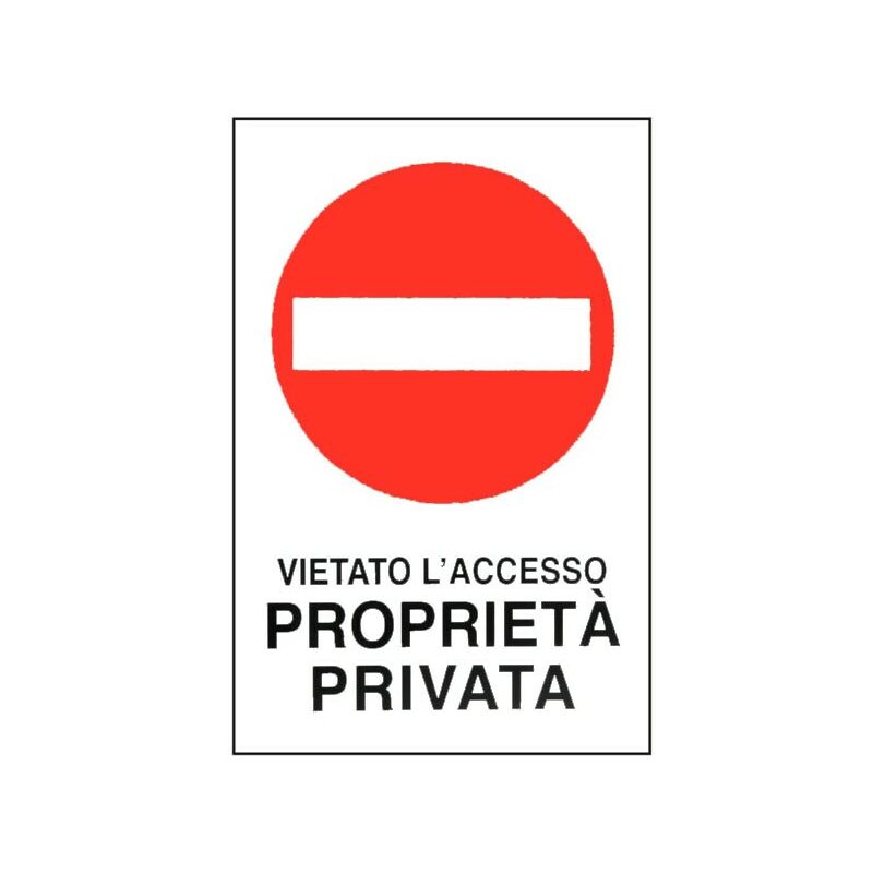 Image of Machieraldo - cartello proprieta' privata v.a. 30x 45 alluminio