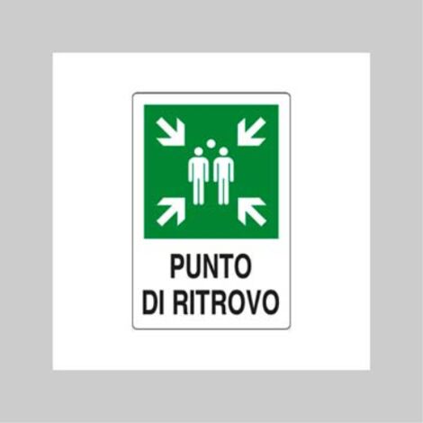 Cartello' punto di ritrovo' 20x30 cm (10 pezzi)