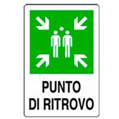 Cartello punto di ritrovo cm 20X30