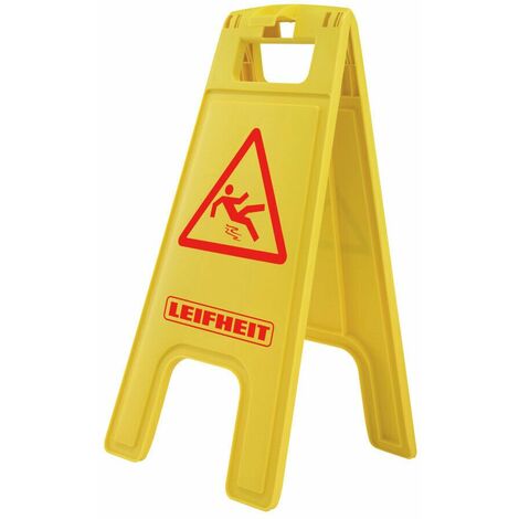 Cartello Segnale Pavimento Bagnato Giallo Sicurezza Leifheit 59107