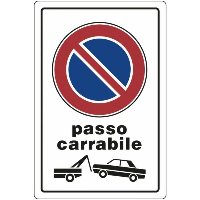 Image of Cartello segnaletica linea privata 30x20 in plastica 94764