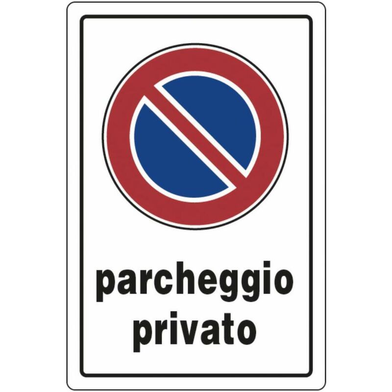 Image of AMA - Cartello segnaletica linea privata 30x20 in plastica 94769