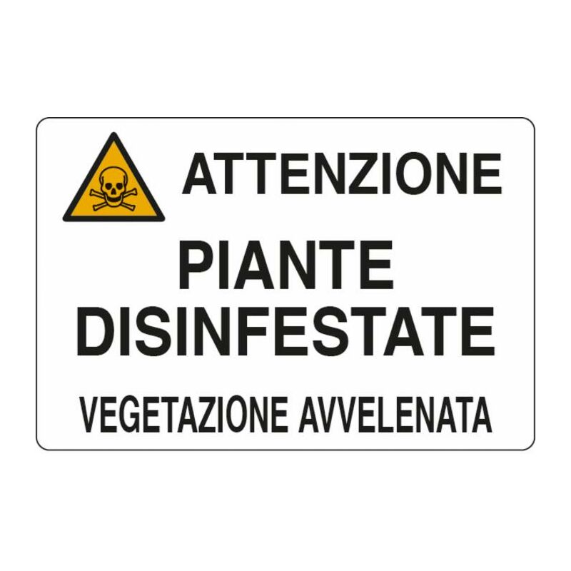 Image of AMA - Cartello segnaletica piante disinfestate 50x35