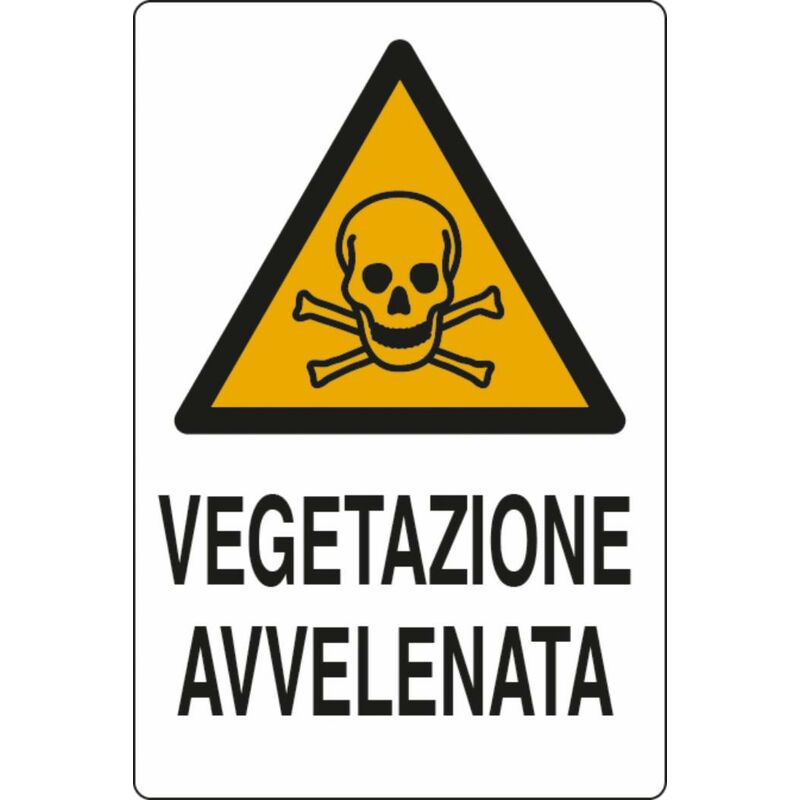 Image of AMA - Cartello segnaletica vegetazione avvelenata 50x35