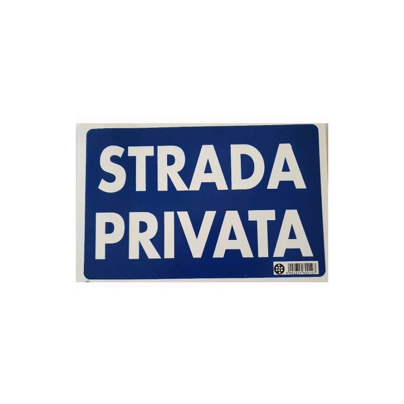 Image of Cartello Segnaletico - Segnaletica Stradale Strada Privata 30x20 cm