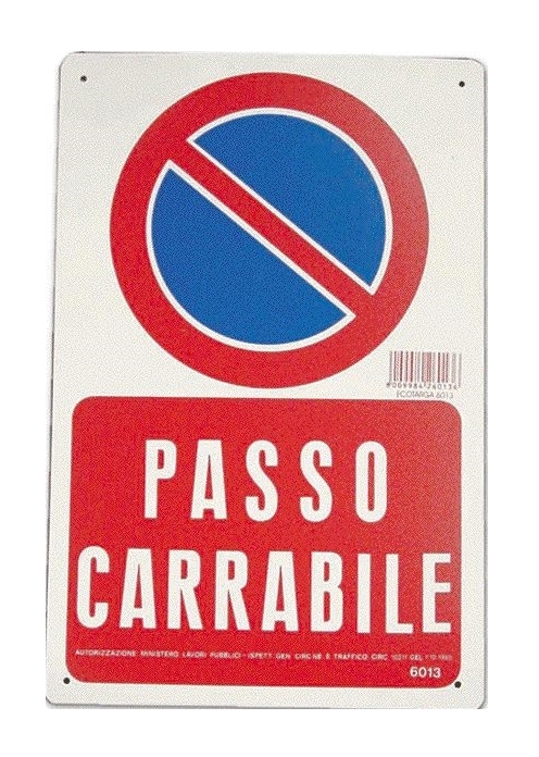 Image of Cartello Segnaletico - Segnaletica Stradale Vietato Accesso 30x20 cm
