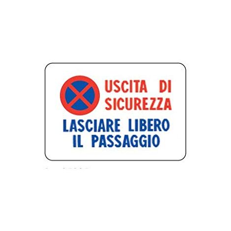 CARTELLO SEGNALETICOUSCITA DI SICUREZZA