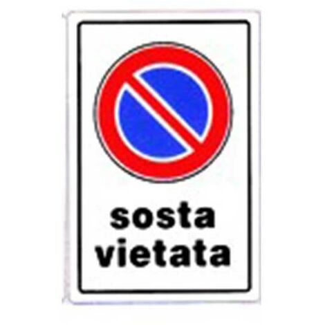 Cartello sosta vietata cm 20X30