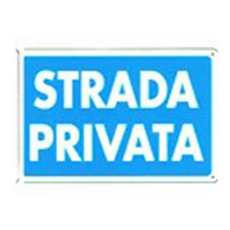 Cartello strada privata cm 20X30