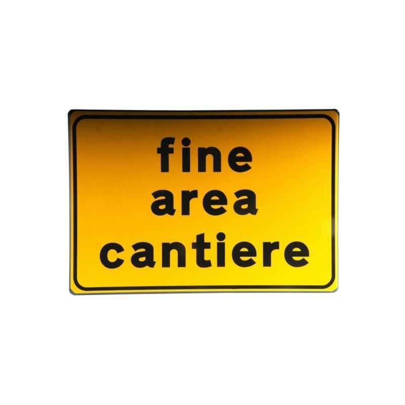 Image of 3G - Cartello Stradale Fine Area Cantiere 60X40