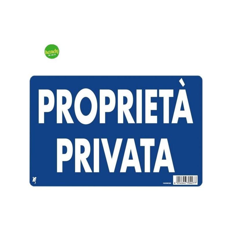 Image of Cartello Tre Emme proprieta' privata 30 x 20 cm