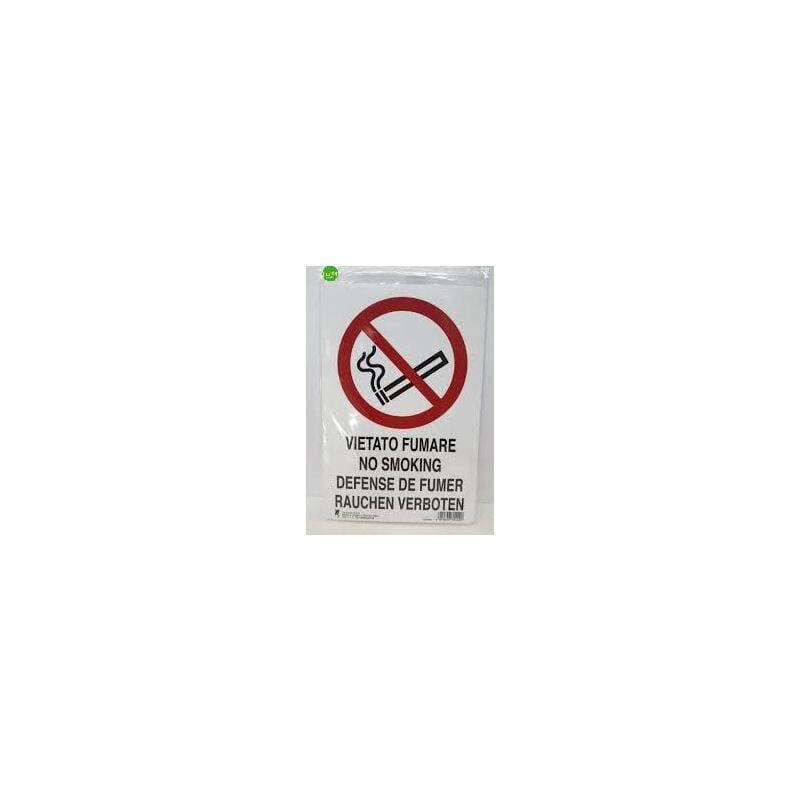 Image of Cartello tre emme vietato fumare 30 x 20 cm