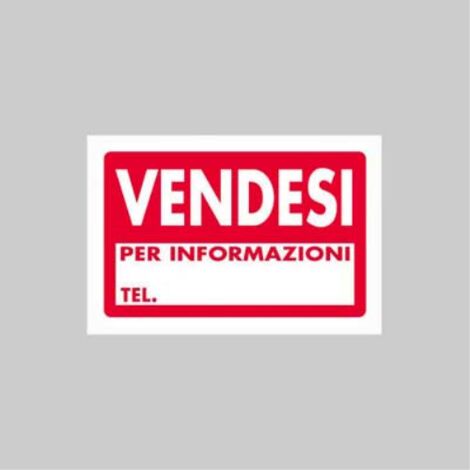 Cartello 'vendesi' 20x30 cm (10 pezzi)