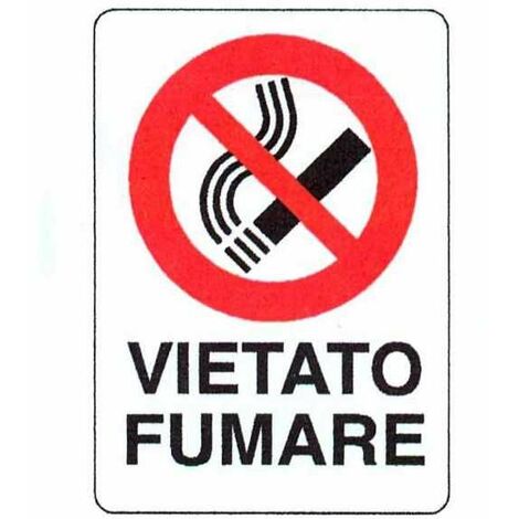 Cartello Vietato Fumare 48X 68 Plastica