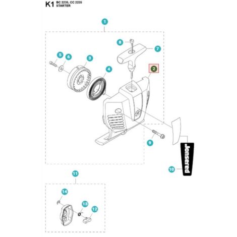 CARTER AVVIAMENTO 544126401 ORIGINALE HUSQVARNA