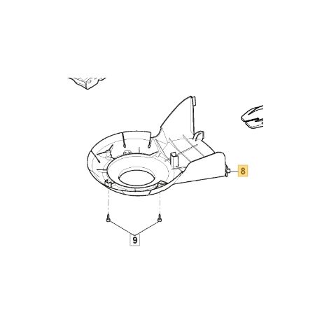 Carter cinghia ORIGINALE STIGA rasaerba tagliaerba a batteria vl43li 322060241/1