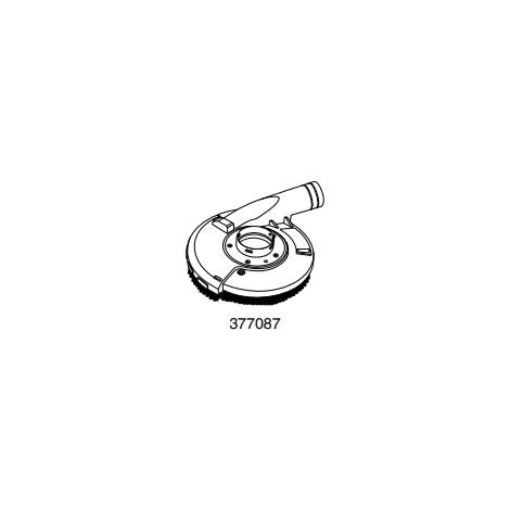 Carter collecteur poussière meule à surfacer Ø 125 HIKOKI 377087