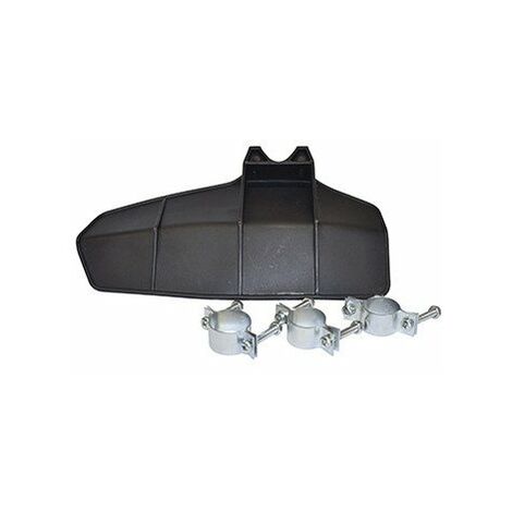 Carter de protection pour débroussailleuse standard en nylon, livré avec bagues de réduction Ø 24,26 et 28 mm.