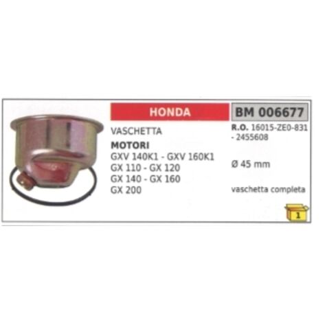 Carter d'huile complet pour moteur HONDA tondeuse GXV140K1 GXV110 GXV140 GXV160 Ø  45mm