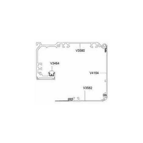 Carter horizontal Valor Euras C0 L 4450 DITEC ENTREMATIC V3582N44