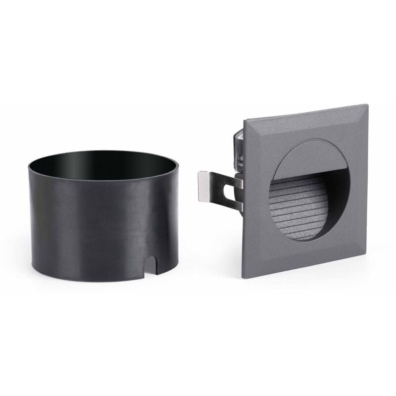 Faro Barcelona - carter - Lampe encastrable au mur gris foncé de faro 70402