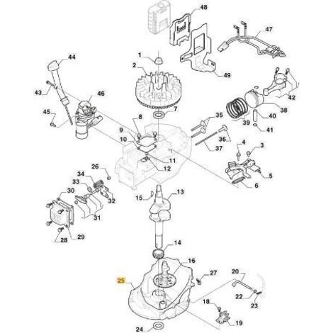 CARTER MOTEUR ORIGINAL STIGA - 118552520/0