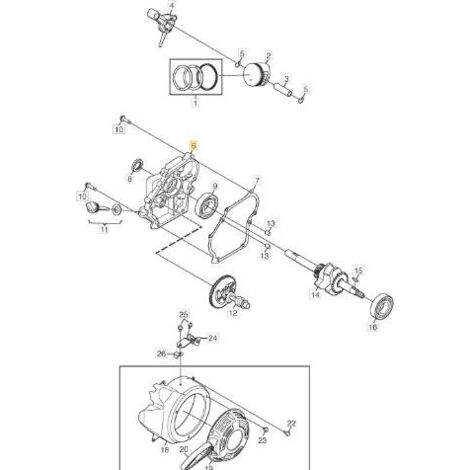 CARTER MOTOR ORIGINAL STIGA - 118550840/0