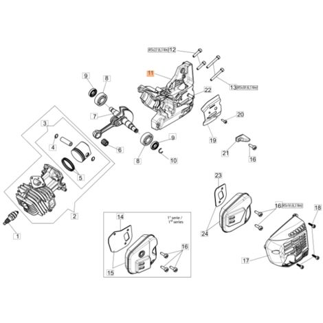 Cárter ORIGINAL OLEOMAC para motosierra GST 360 50270260R